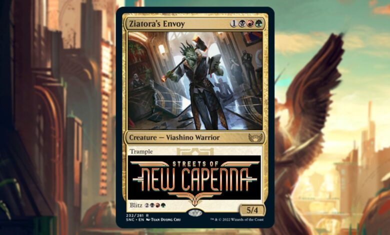 Vista previa exclusiva de MTG Streets of New Capenna: Ziatora's Envoy