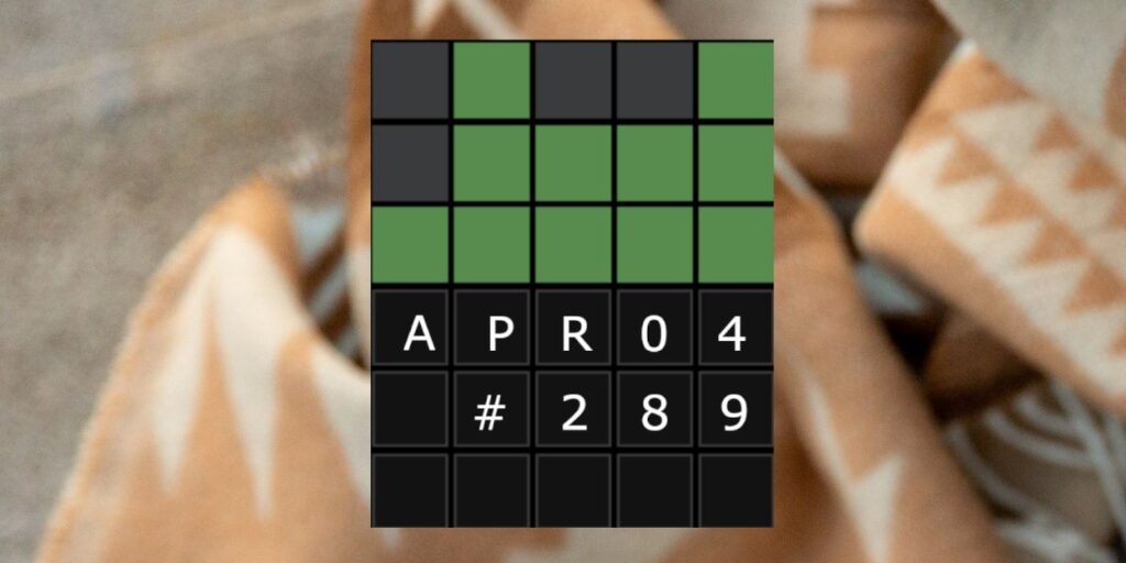 Wordle 289: 4 de abril de 2022 Sugerencias y respuestas