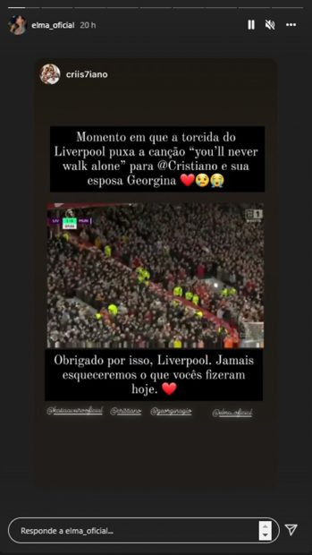 Storie de Elma Aveiro / Instagram