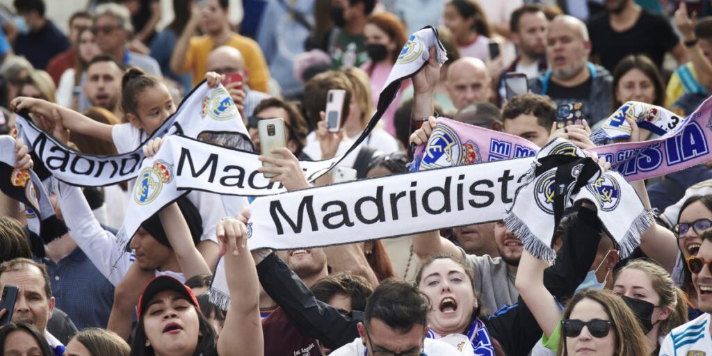 "¡Sí se puede!", la banda sonora de la celebración del Real Madrid