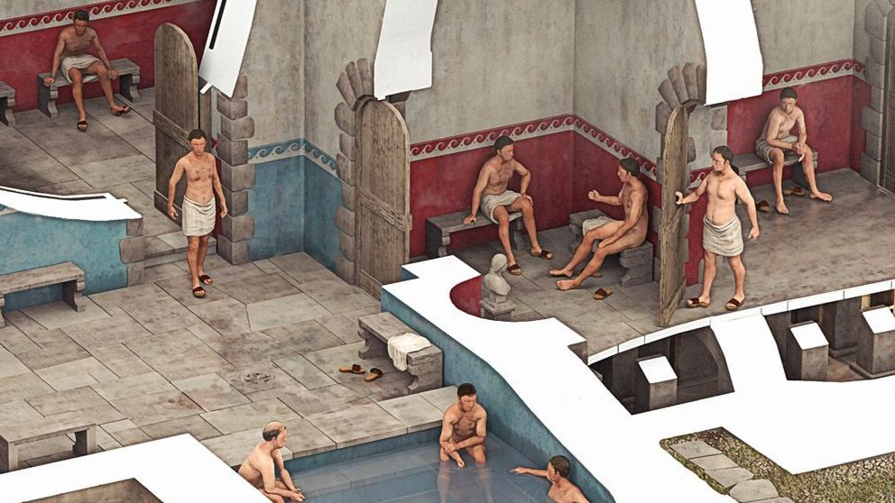 ¿Cómo eran las termas romanas en la Antigua Roma?