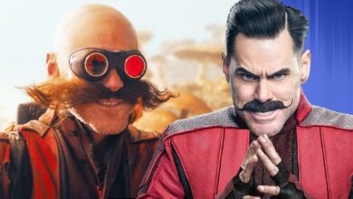 ¿Por qué el bigote Eggman de Jim Carrey es mucho más grande en Sonic 2?