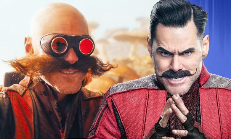 ¿Por qué el bigote Eggman de Jim Carrey es mucho más grande en Sonic 2?