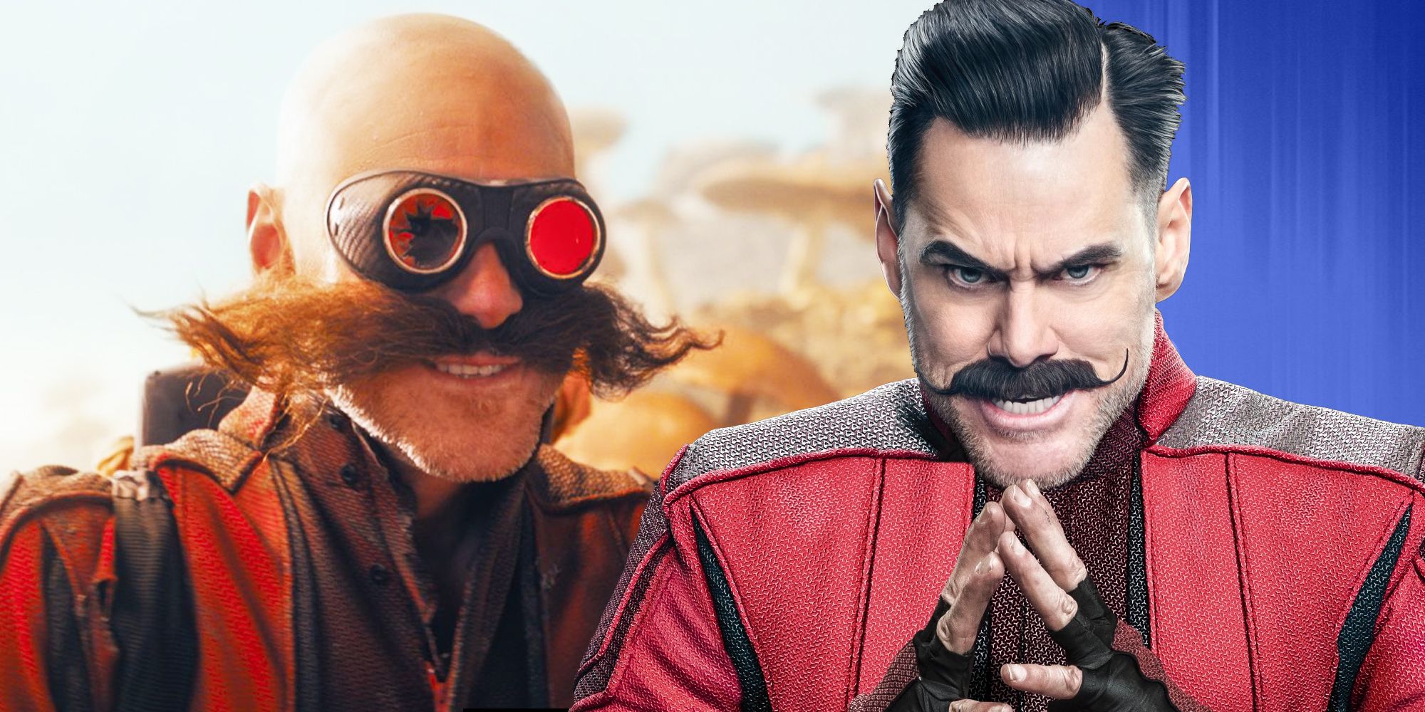 ¿Por qué el bigote Eggman de Jim Carrey es mucho más grande en Sonic 2?