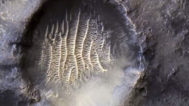 ¿Qué es la 'huella digital' gigante fotografiada por la NASA en Marte?