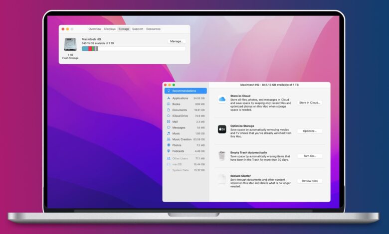 ¿Te estás quedando sin almacenamiento en tu Mac? Así es como liberar espacio