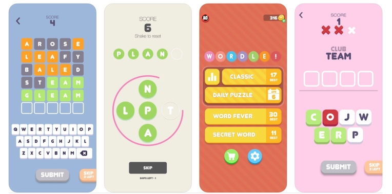 ¡Palabras!  (¡pero no ese Wordle!) ahora está en manos de la firma de tecnología móvil AppLovin
