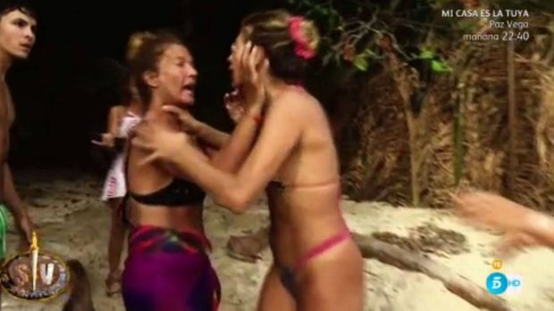 Paola Caruso y Las Mellis en 'Supervivientes' / Telecinco