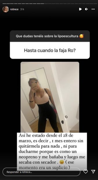 Storie de Rocío Flores / Instagram