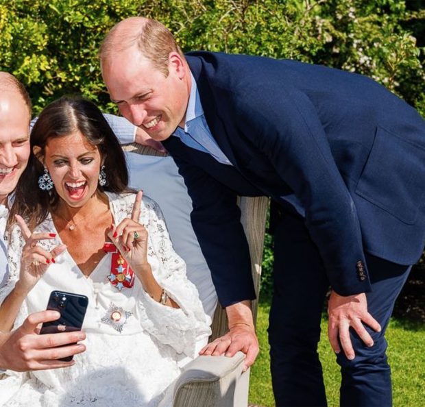 Deborah James y el príncipe Guillermo / Instagram