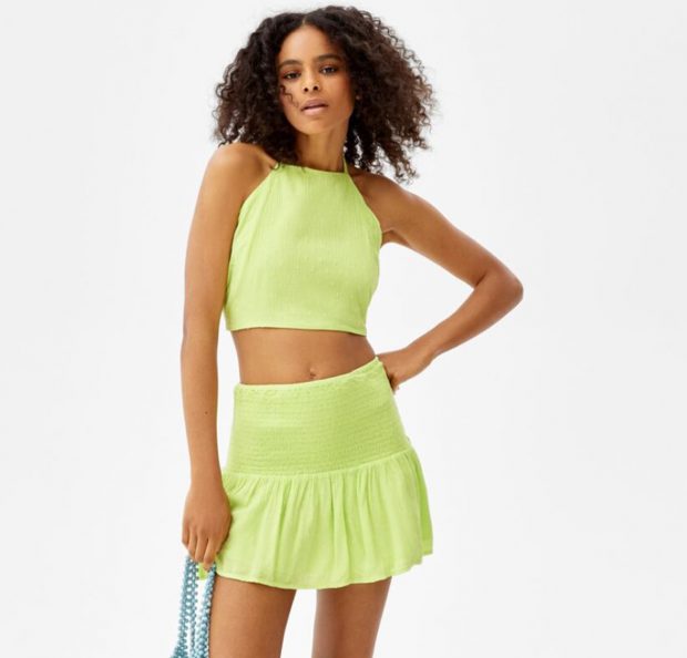 Conjunto verde / Bershka