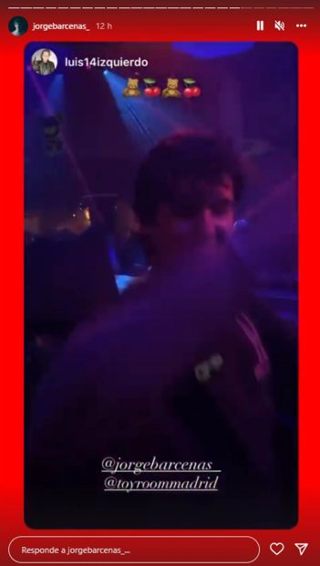 Storie de Jorge Bárcenas / Instagram