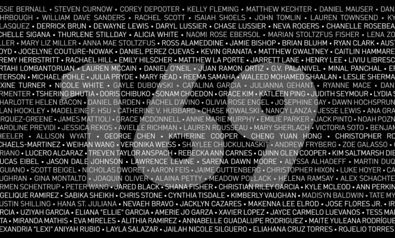 las 169 personas asesinadas