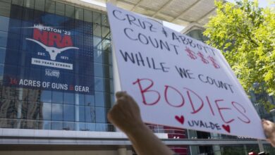 Protestas ante la convención anual de la NRA