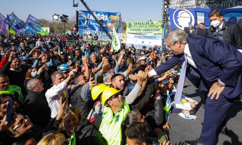 Alberto Fernández cierra filas con los sindicatos afines