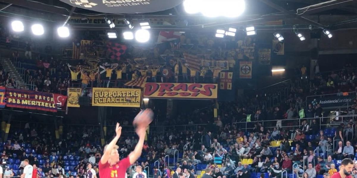 Ambientazo en el Palau para recibir al Bayern