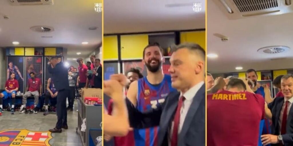 Así fue el directo discurso de Jasikevicius tras pasar a la Final Four
