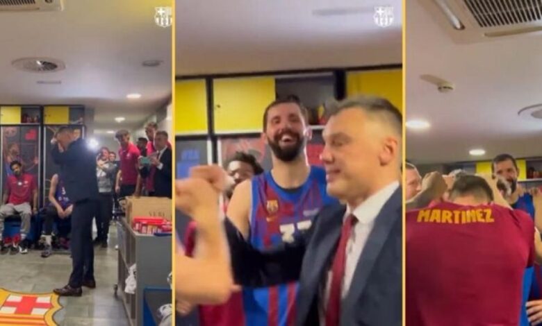 Así fue el directo discurso de Jasikevicius tras pasar a la Final Four