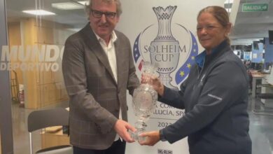 Así ha sido la visita de la Solheim Cup a la redacción de Mundo Deportivo