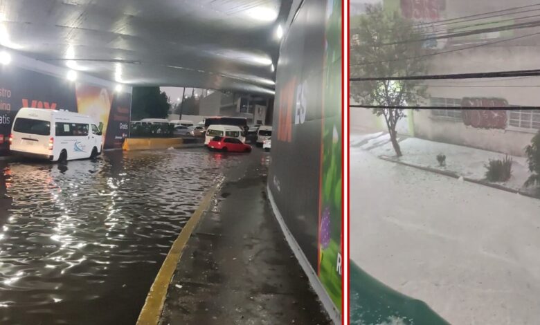 Caída de granizo tapiza las calles de la CDMX y Edomex; inundaciones afectan movilidad | Fotos y videos
