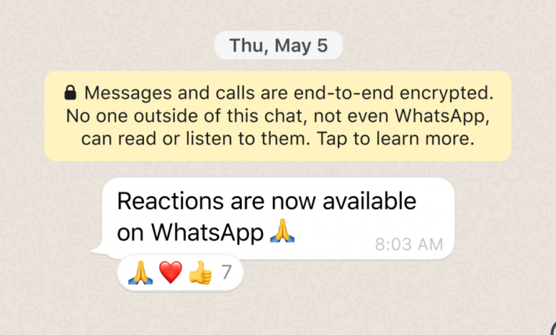 Cómo reaccionar a los mensajes de WhatsApp con emojis
