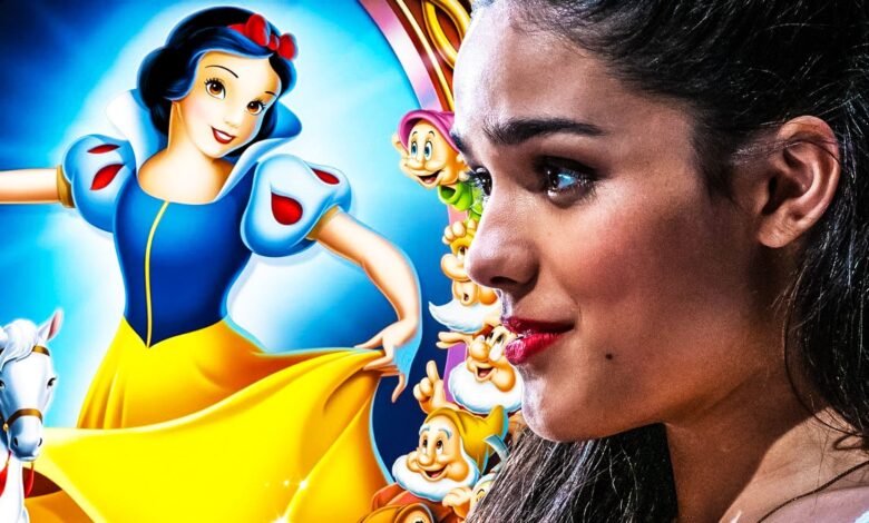 Cómo se compara el disfraz de Blancanieves de acción real de Rachel Zegler con la animación