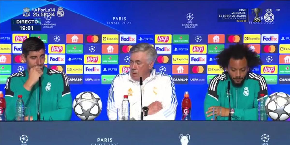 Courtois y Marcelo: “Gracias a Ancelotti no hemos tenido ningún problema”