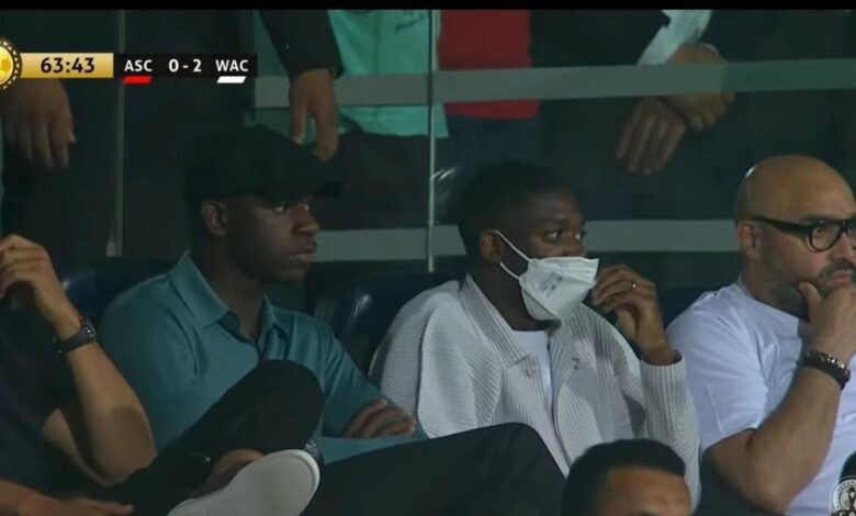 Dembélé, en Casablanca viendo la final de la Champions africana