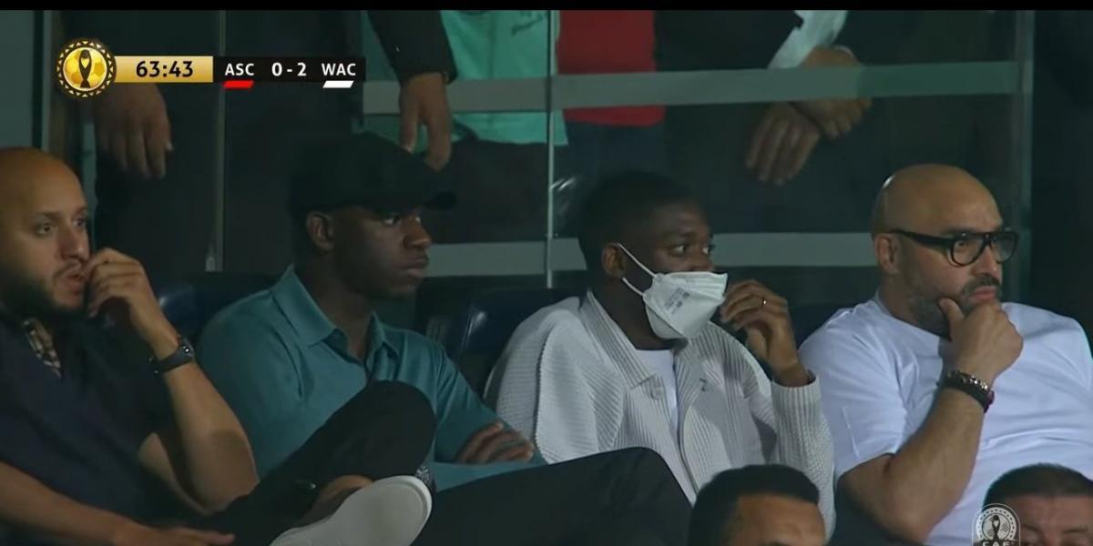Dembélé, en Casablanca viendo la final de la Champions africana