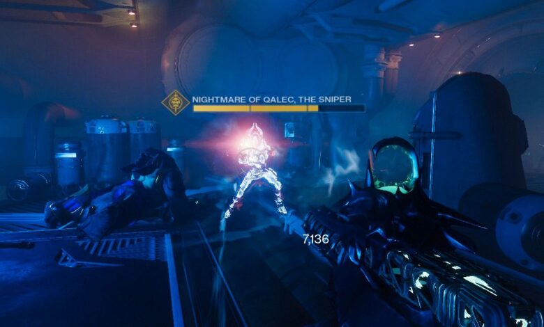 Dónde encontrar La Pesadilla de Qalec, El Francotirador en Destiny 2
