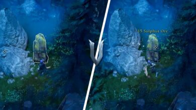 Dónde encontrar mineral de azufre en V Rising