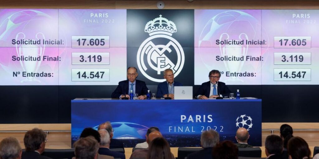 El Real Madrid realizó el sorteo de entradas para la final de la Champions