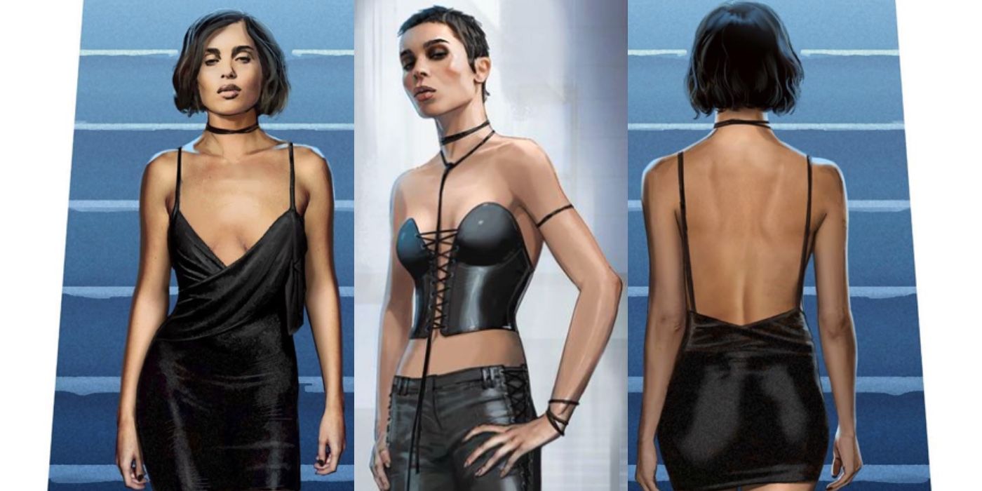 El arte conceptual de Batman revela los atuendos alternativos de Catwoman para el club nocturno