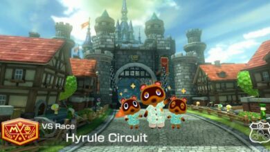 El circuito Zelda Hyrule de Mario Kart se rehace en Animal Crossing