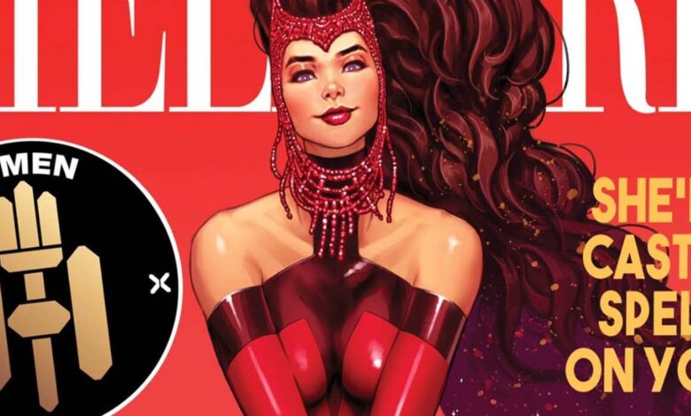 El disfraz de gala Hellfire de Scarlet Witch se destaca en el nuevo arte de Marvel