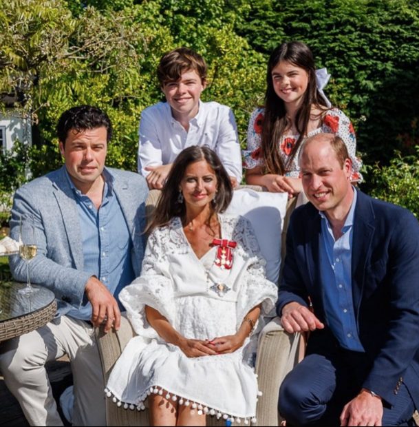 Deborah James y el príncipe Guillermo / Instagram