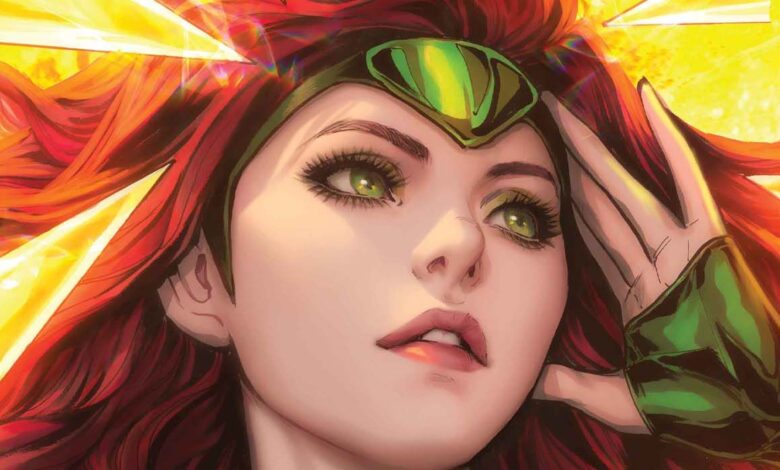 El icónico traje de gala Hellfire de Jean Grey regresa en un hermoso arte de Marvel