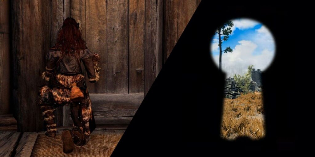 El último mod de sigilo inmersivo de Skyrim te permite espiar a través de los ojos de la cerradura