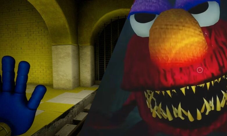 Elmo se convierte en el juguete más aterrador de Playtime Co. en Poppy Playtime Capítulo 2 Mod
