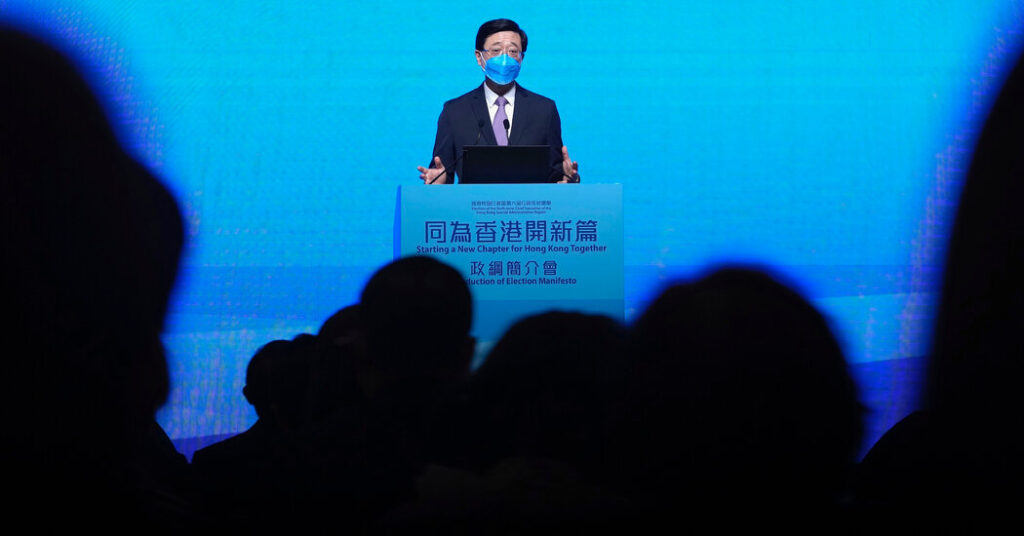 En las elecciones de Hong Kong, John Lee se presenta sin oposición