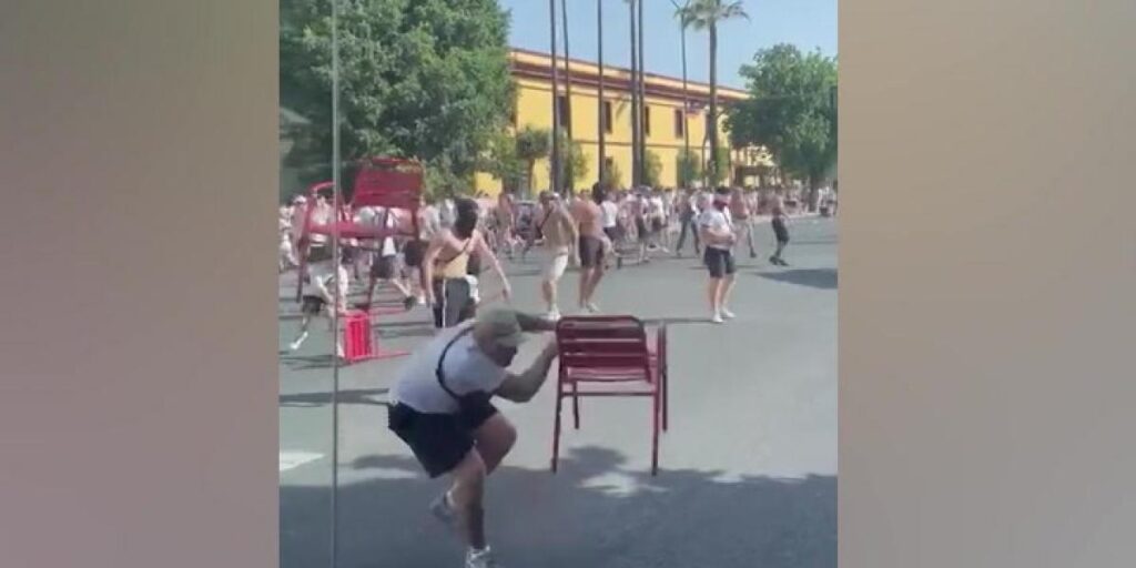 Enfrentamientos entre hinchas del Eintracht y del Rangers