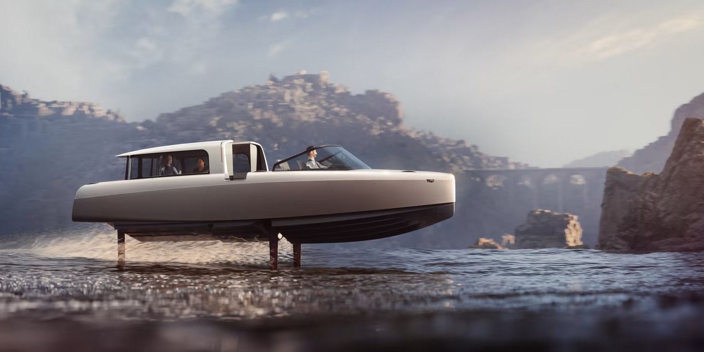 Este taxi acuático eléctrico apenas toca la superficie del agua