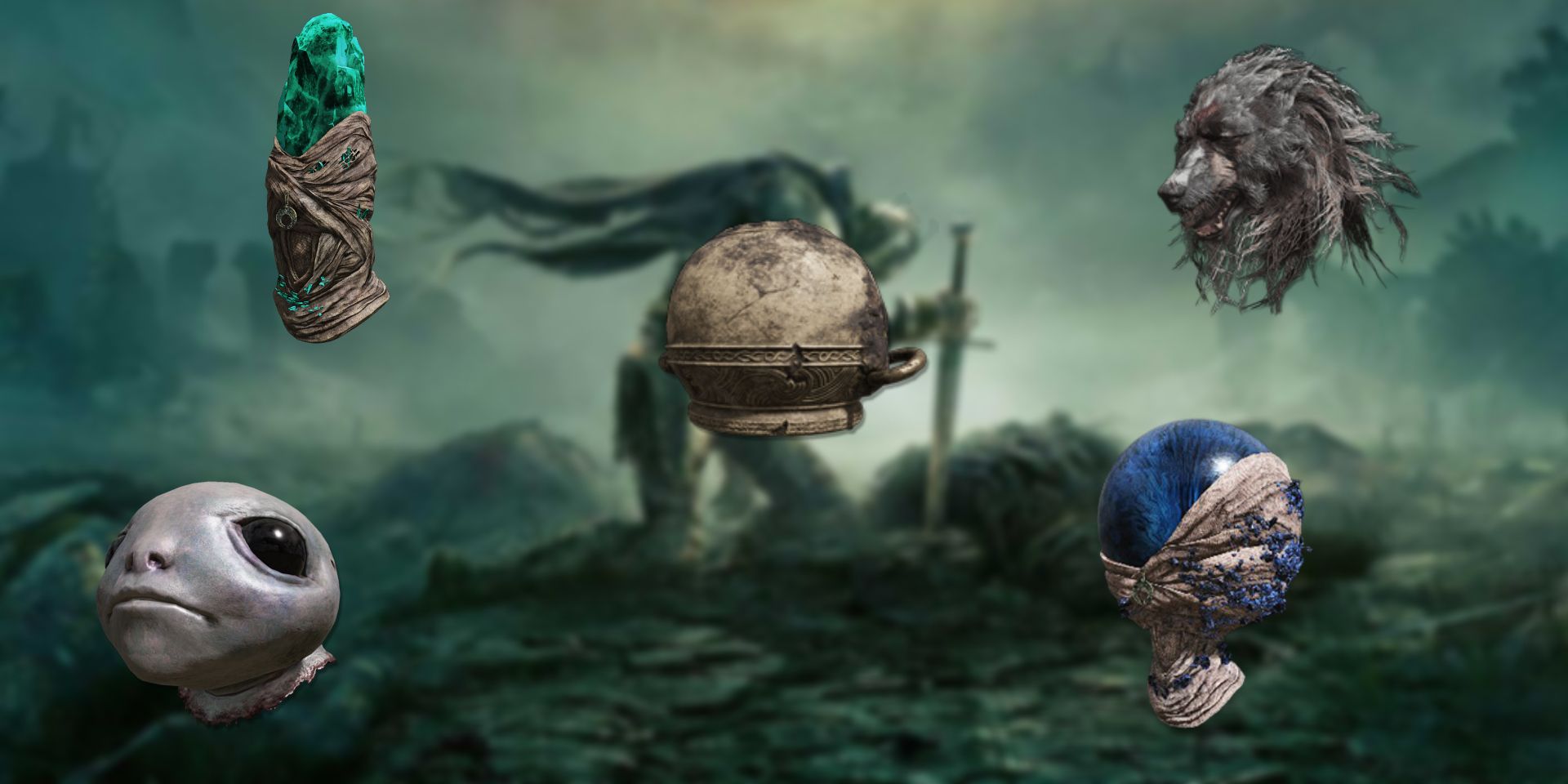 Extraños enemigos de Elden Ring que puedes usar como sombreros
