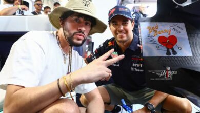 F1: Sergio Pérez cede el RB18 durante la primera práctica del Gran Premio de España