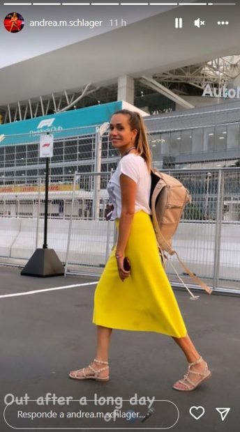 Andrea Schlager en Miami / Instagram