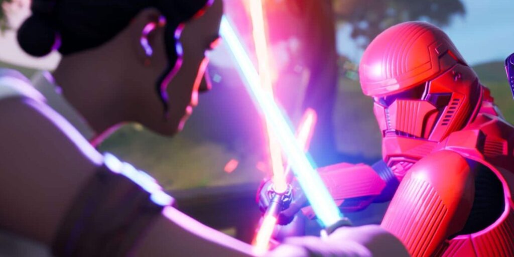 Fortnite Unvaults Máscaras y sables de luz clásicos de Star Wars