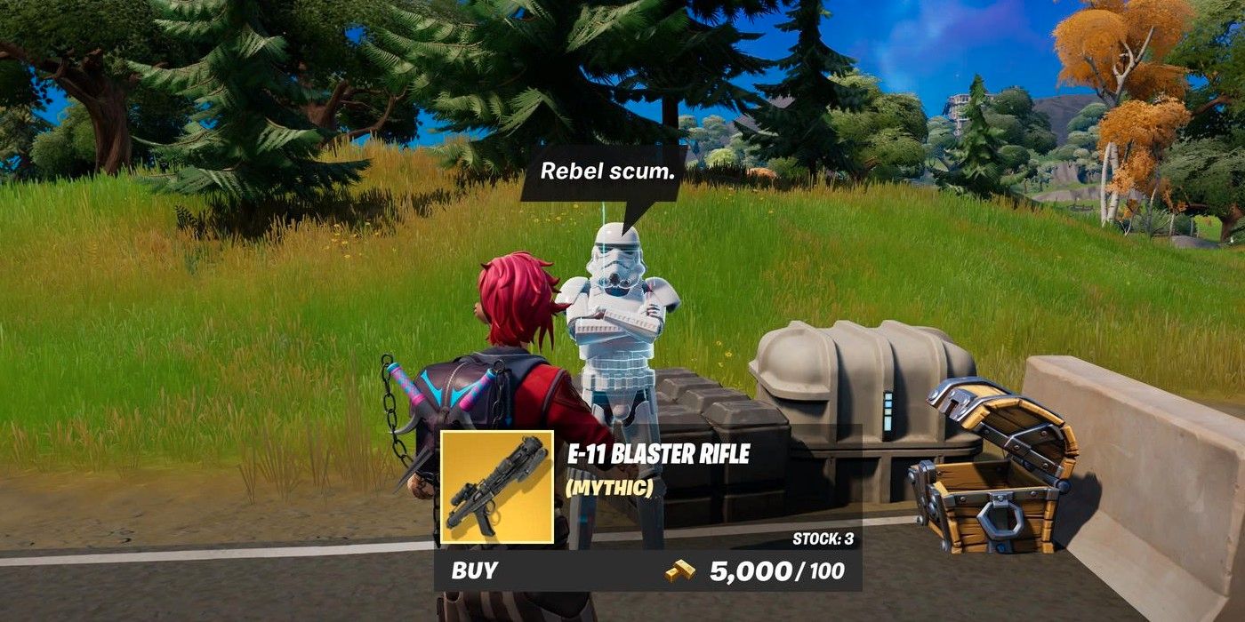 Fortnite: cómo dañar a los jugadores con el rifle bláster E-11