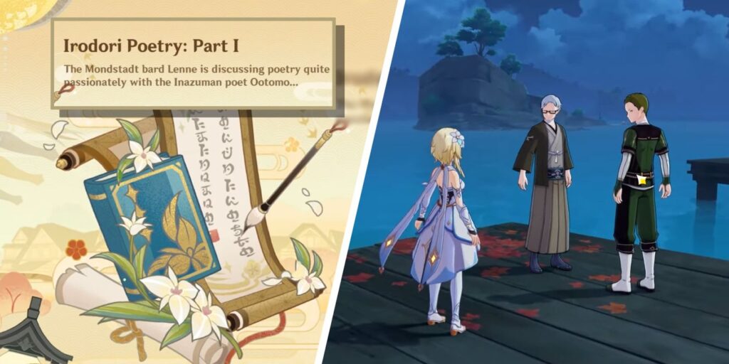 Genshin Impact Irodori Poesía: Parte 1 Guía de misiones