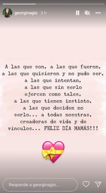 Georgina Rodríguez en el Día de la Madre / Instagram