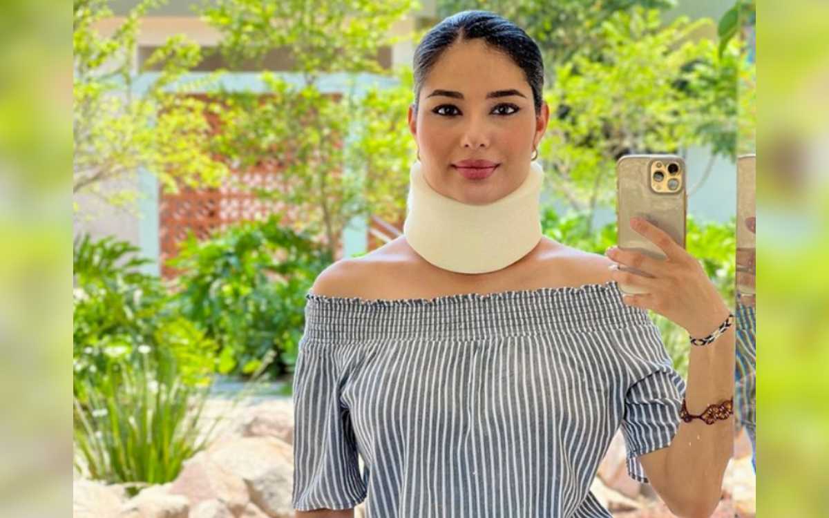 Geraldine Ponce narra accidente de avioneta y aparece con collarín | Video